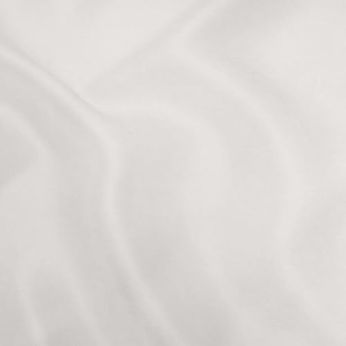 Traumschlaf Uni Mako-Satin Bettwäsche – seidig glatt & hautsympathisch aus 100% Baumwolle – edles Uni Design, atmungsaktiv & pflegeleicht – mit Reißverschluss – 2X Kissenbezug 40x40 cm, Weiss