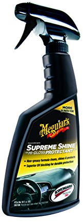 Meguiar's G4016EU Spray Plastiques intérieurs Finition Brillante - pour Plastiques Intérieurs - Nettoyant Protecteur Anti-UV - Éclat Durable - 473ml