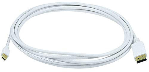 Monoprice 10FT 32AWG Mini DisplayPort to DisplayPort Cable - White
