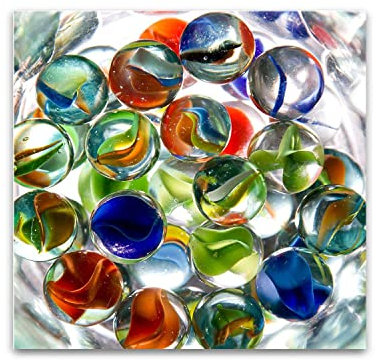 Startonight Glasbild Plexiglasmalerei Kristallkugel, Bild auf Acrylglas Muster Modern Dekoration Fertig zum Aufhängen 60 x 60 cm