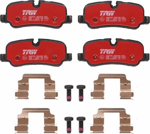 TRW GDB1632DTE Brake Pad Set of 4 Compatible for Land Rover Range Rover MK III (L322) 2002-2012 Rear Axle and Other Vehicles