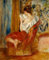 Kunstdruck/Poster: Pierre Auguste Renoir Lesende Frau um1900 - hochwertiger Druck, Bild, Kunstposter, 40x50 cm