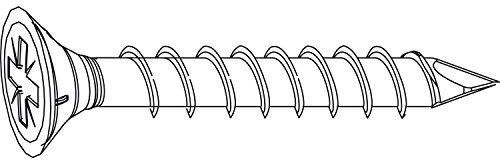 MACO RUSTICO Spanplattenschraube Senkkopf 4,5 x 25 mm, Stahl verzinkt schwarz
