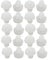 sourcingmap 20pcs 6mm White Rubber Round Plug Chair Table Furniture Leg Cap Covers Protector