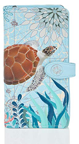 SHAGWEAR Portemonnaie Geldbörse Damen Geldbeutel Portmonee Schildkröte Turtle