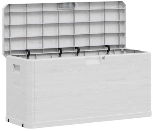 vidaXL Garden Storage Box 280 L Light Grey