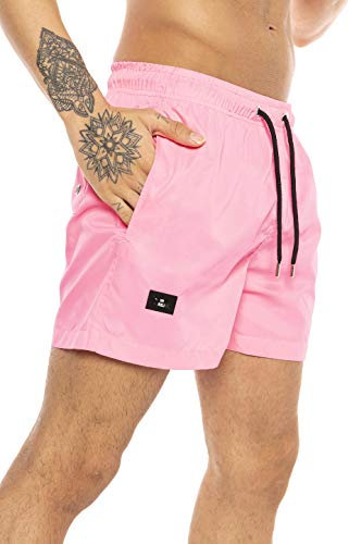 RED BRIDGE Costume da Bagno da Uomo Pantaloncini ad Asciugatura Rapida Rosa M