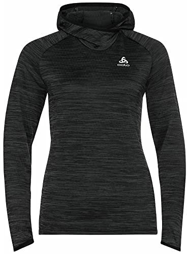 Odlo Laufshirt Damen Langarm Essential Thermal I Sport Shirt I Sport Oberteil I Midlayer I Fitness Shirt