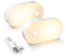 Lyridz Motion Sensor Night Light, Mini USB Rechargeable LED Night Light Kids, Stick on Anywhere Warm White Dimming Lighting for Corridor,Staircase,Bedroom,Children's Room,2 Pack