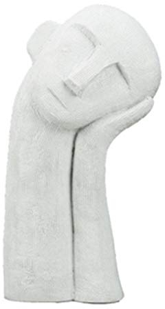 LISAQ Statue nachdenklicher Junge hält Seine Wangen Skulptur Figuren Moderne minimalistische Wohnkultur