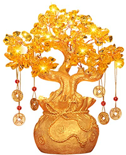 SOIMISS Geldbaum- Kristall-Bonsai-Ornament Heim- Und Büro-