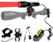 Torcia da Caccia a LED Rossa, Torce Tattiche Rosse a Lunga Gittata da 350 Metri per Coyote, Maiali, Volpi, Predatori, Torcia Zoomabile Impermeabile con Cannocchiale e Attacco a Binario, Pressostato