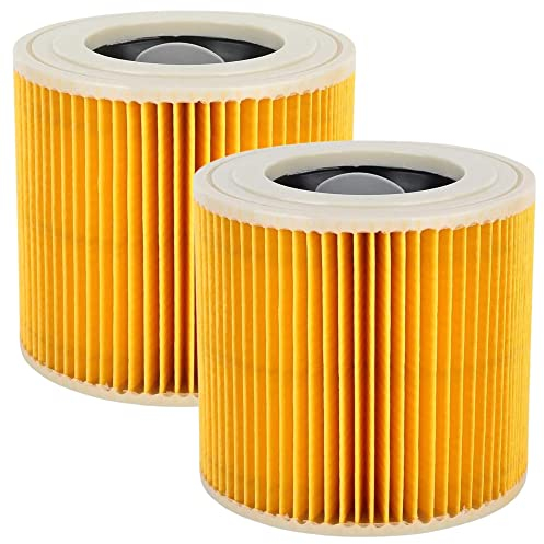 Polj - Filtro Compatibile con Kärcher Premium WD3 WD2 MV2 MV3 WD 3P, WD 3.200, WD 3.500 P, SE 4001, SE 4002, A2054, A2004, A2254, A2604, Kit Risparmio 2 Pezzi