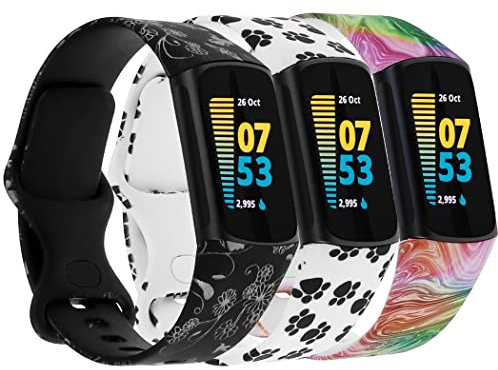 Baaletc Bracelet Fitbit Luxe deRechange réglable en Silicone pour Fitbit Luxe pour Homme et Femm
