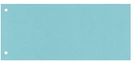 RC Trennstreifen 190g 2-Fach gelocht 22 x 10,5cm KURZ blau 100Stück
