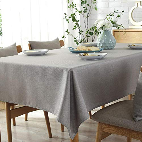 Qkoimpnrd Tischdecke für Kindergeburtstag und Mottoparty Baumwolle Leicht Atmungsaktiv Kinder Geburtstag Party Table Cover Hanf 140 × 200 cm