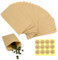 100 Stück Kleine Samentütchen 8 * 12cm Mini Papiertüten Braun Kraftpapier Tüten für Gastgeschenke,Weihnachten,Münzumschläge,Süßigkeiten,Schmuck