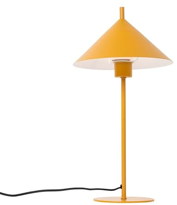 Qazqa Design Tischleuchte - Triangolo - Gelb, Rund, max. 25W, Geeignet für LED, 50cm, Ideal als Flur, Küche lampe, Schlafzimmerlampe, Wohnzimmerlampe und