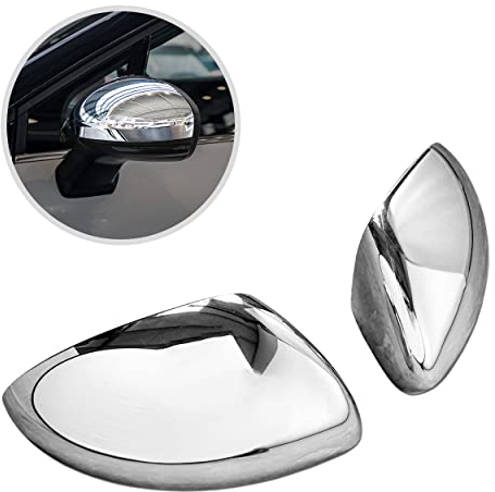 CHROMEMASTER | Couvertures de rétroviseurs | Compatible avec Renault Captur II à partir de 2020 | Plastique ABS Pour un look unique et une parfaite protection contre les dommages