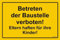 notlok Safety Work Betreten Verboten Schild | 30x20 cm | PVC-Schild wetterfest - für innen und draußen | Betreten Der Baustelle Verboten Schilder - Eltern haften für Ihre Kinder