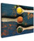 MuchoWow© Wandbilder 70x50 cm Wohnzimmer Wanddeko Zimmerdeko Wandgemälde Zimmer Deko auf Wand Dekoration Wall Art Küchenbilder - Bild Küche - Gewürze - Löffel - Kräuter - Braun - Gelb