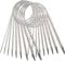 YXHZVON Edelstahl Rundstricknadel Set, 9 Stück Rundstricknadeln 40cm, Doppelspitzige Runden Stricknadeln für Socken, Mützen, Handschuhe (2,5mm/3,5mm/4,5mm/5,5mm/6mm/7mm/8mm/9mm/10mm)