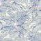 Rasch Symphony 865110 Papier peint intissé avec différentes feuilles, bleu, 10,05 x 0,53 m (L x l)