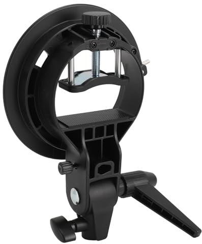 Speedlite Bracket for Godox V850 V860III TT685 Flash, S Type Bracket Bowens Mount Flash Holder, Camera Flash Bracket for Godox