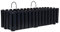 Planters Pride Flo Large 58cm Hanging Self-Watering Pot, Anthracite | Plastic Fence & Balcony Trough with Plant Watering Indicator | Flower Box, Herb Garden Decorative Rectangular Outdoor Wall Planter