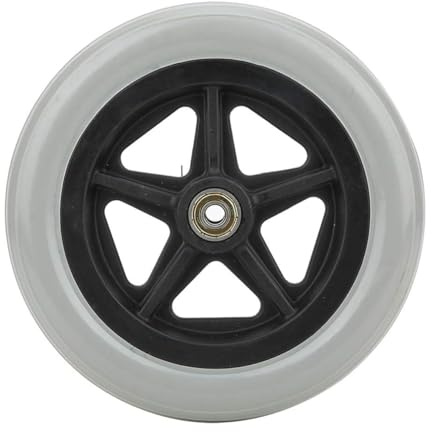Rollstuhl-Vorderräder, Rollstuhlzubehör, Ersatzteile, Gummirad, Ersatz für Rollstühle, Rollatoren, Gehhilfen (15,2 cm/17,8 cm/20,3 cm) (17,8 cm/20,3 cm)