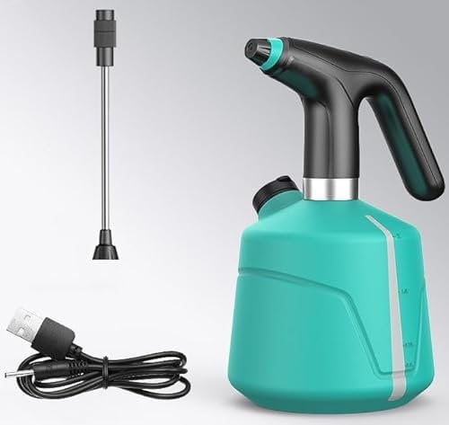 Spruzzatore elettrico, annaffiatoio elettrico, nebulizzatore da giardino, nebulizzatore per piante, flacone spray da 2 l, con ugello regolabile per interni ed esterni, giardinaggio o pulizia della