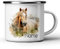 GRAZDesign Emaille Becher 300ml Pferd Motiv Tasse Camping Outdoor Geschenk