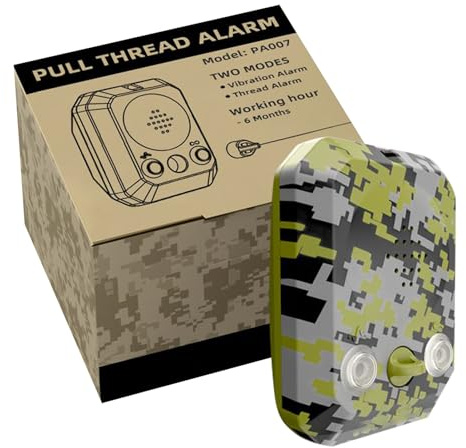Trip Wire Alarm - 120dB Waterproof Self Defense Alarm - Security Sirens for Property Protection Travel Camping Hiking Fishing Hunting Trip Mountains Night Outdoor Wild