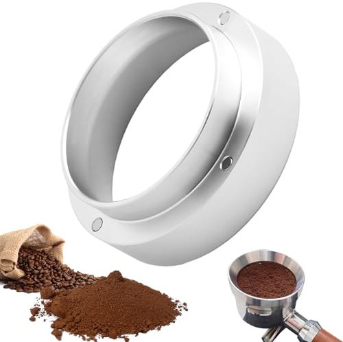 FAYAHAR Anillo Dosificador Cafe 53 mm, Embudo de Dosificación Café | Magnético Aluminio, Sin Desplazamiento, Dosificación Precisa, Distribución Uniforme, Fácil Limpieza, para Barista, Cafetería