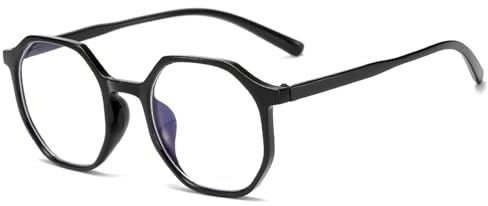 Xrbin Modische Oversize-Brille für Männer und Frauen mit Kurzsichtigkeit, leichte Brille für Nah- und Fernsicht