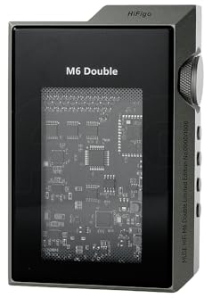 HiFiGo Muse HiFi M6 Double Headphone Amplifier, Portable USB C DAC Amps with Vacuum Tube Glow Tube, 4.4mm/3.5mm Dual Outputs with for for Phones/PC/Laptops