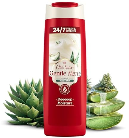 Old Spice Gentleman's Aloe + Rain 3-in-1 Duschgel & Shampoo 400ml | Körper-Haar-Gesicht Reinigung