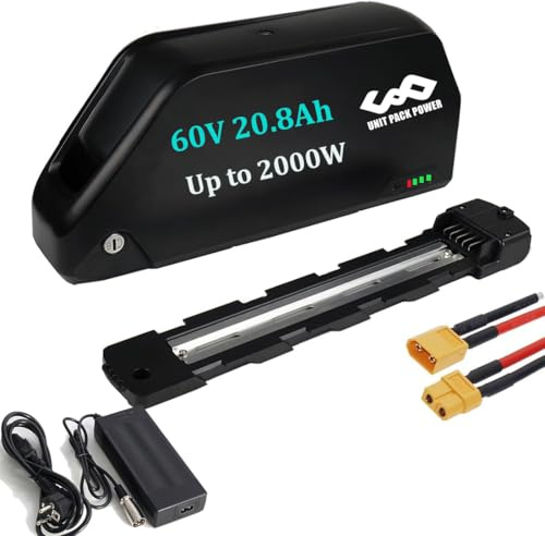 Ebike Akku 60V 20Ah für 2000W E-Bike-Umrüstsatz für Vorder- und Hinterradmotor Rahmenakku 60V akku(Lg/Cell)