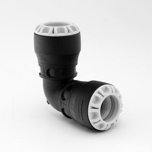 MDPE Pipe Fitting Push-Fit Elbow 90 25mm