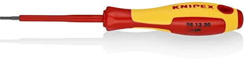 Knipex Tournevis pour vis à six pans creux brunie, poignée isolante bi-matière, certifiée VDE 175 mm 98 13 20
