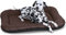 Knuffelwuff Wasserfestes In und Outdoor Hundebett Lucky aus Nylongewebe L 70 x 46cm Braun - abnehmbarer Bezug - waschbar - für große, mittelgroße und kleine Hunde