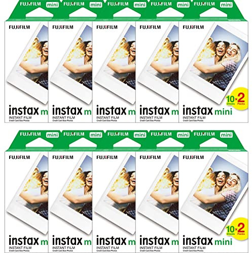 Pack von Displayschutzfolie helles Licht für Instax Mini – 5 Folien Instax Mini 20 Blatt (100 Fotos)