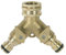 RIBIMEX - PRA/RLB.4208 - Presa rubinetto a due vie con raccordi rapidi liberi - In ottone