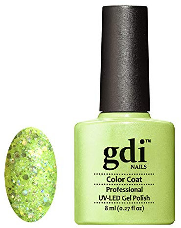 GDI Nails - Neon Glow 'N' Range - Glow In The Dark - Plain Shimmer Diamond Glitter - UV LED Soak Off Gel Nail Polish Varnish - 8ml - ***REQUIRE UV/LED LAMP TO CURE DRY GEL POLISH*** (N23)