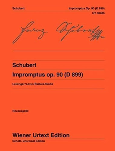 Impromptus O p. 90 (D 899) - Urtext - piano solo - sheet music - (UT 50408) by Franz Schubert (2016-01-15)