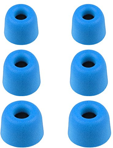 Xcessor FX4.5 (S/M/L) 3 Paar Memory Foam In Ear Kopfhörer Ohrpolster Größe S/M/L - Ersatz Schaum Tips für alle gängigen In-Ears Ohrstöpsel. Blau