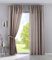 2er Set Vorhänge Verdeckte Schlaufen Cationic »JENA« HxB 145x140 cm Taupe Blickdicht Leinen Optik Gardinen Meliert Gardinenband mit Raffhalter, 2019037-2