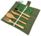 Nerthus FIH 654 Set de Cubiertos portatil de Bambú. Compacto, ecológico, 100% Natural y Reutilizable. Fácil de Transportar Ultraligero y Duradero
