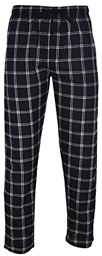 Hanes Gewebte Schlafhose für Herren, Rot & Schwarz kariert, L