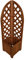 HTI-Line Blumenkasten Heidi Blumenkübel Rankgitter Spalier Braun